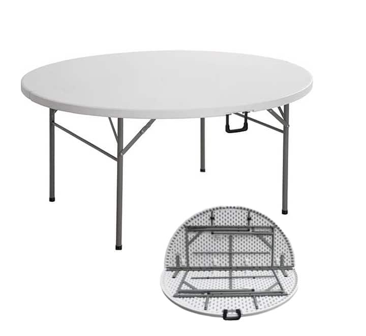 Round folding table 1.8m (10-12 Seater) 1 Round folding table 1.8m (10-12 Seater)