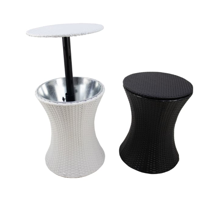 Rattan Ice Bucket Table 1 Rattan Ice Bucket Table